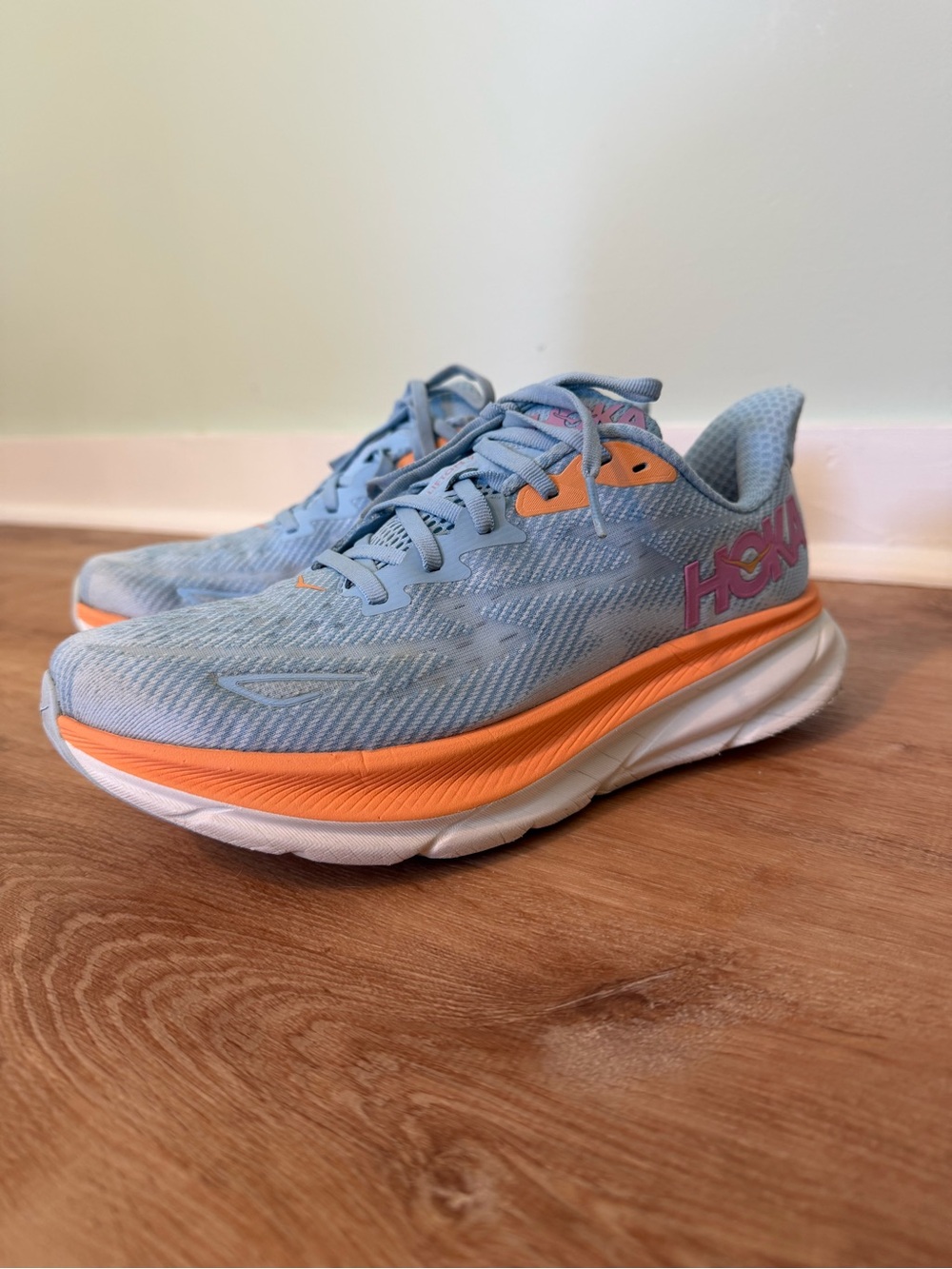 HOKA Clifton 9 Running Shoes for Women Airy Blue/Ice Water